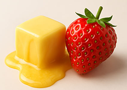 いちごの葉バター