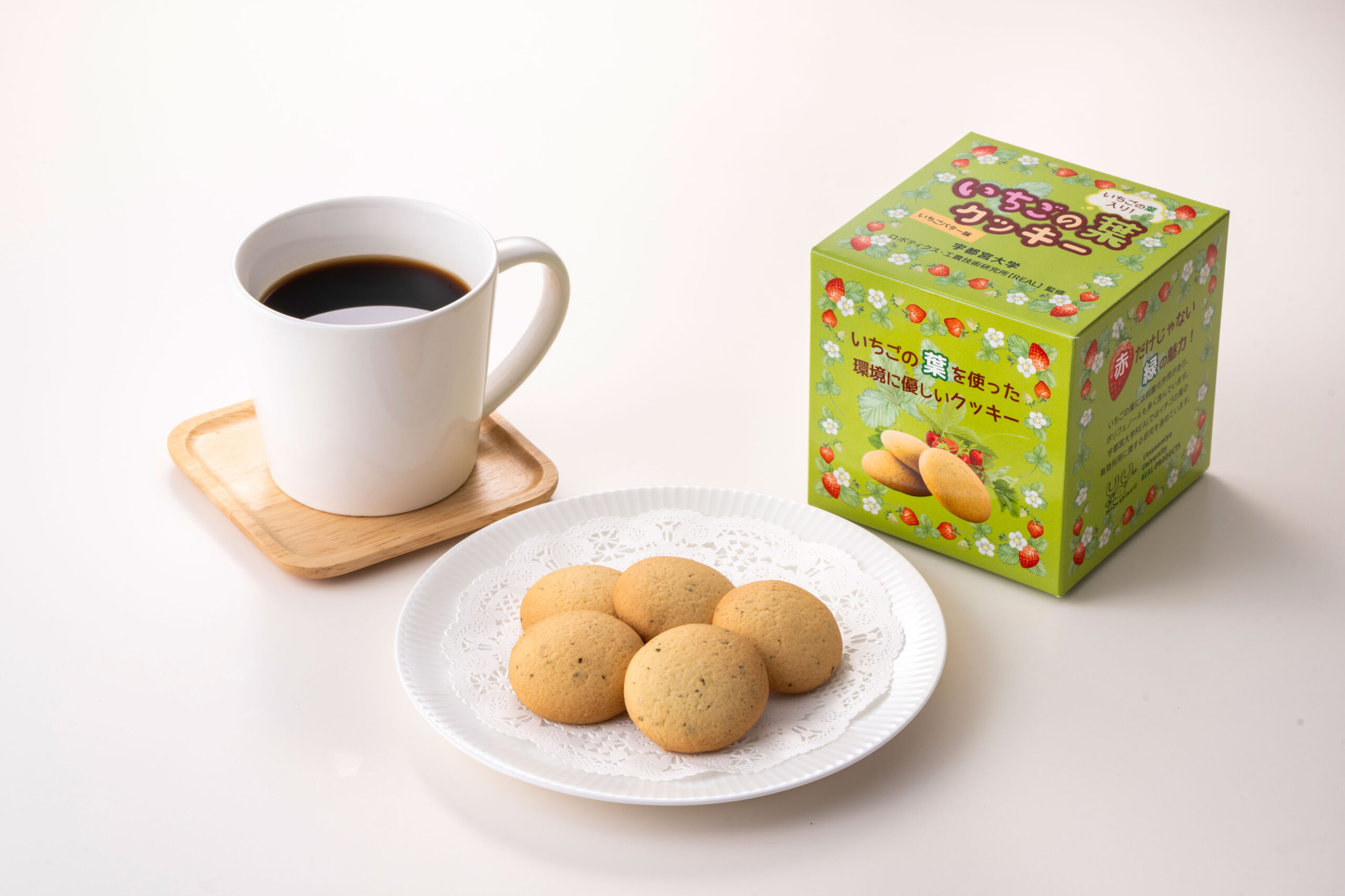 いちごの葉クッキー